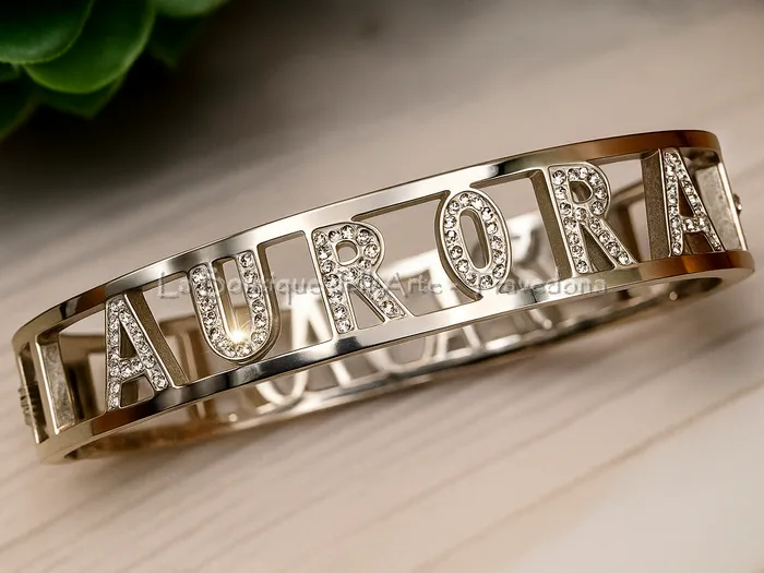 Bracciale rigido elegante in acciaio inox 316L, anallergico e resistente – La Boutique dell’Arte a Varese