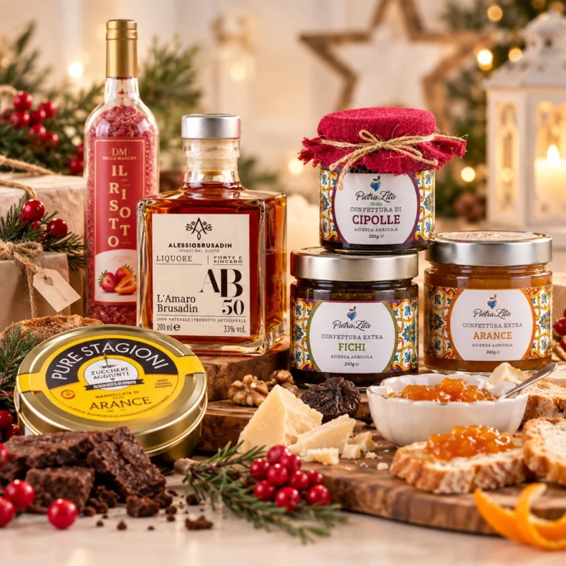 Confetture, creme, liquori e specialità gourmet come idee regalo di Natale
