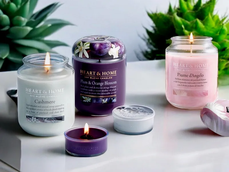Acquista candele profumate in cera di soia Heart & Home a Varese e provincia