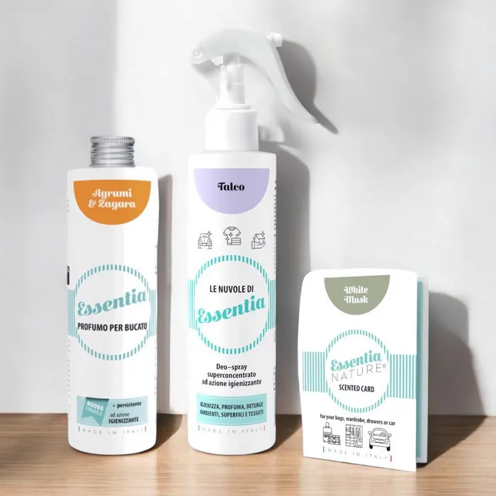 Rivenditore Essentia Nature: profumi per bucato, auto, ambiente e spray igienizzanti a Varese e provincia